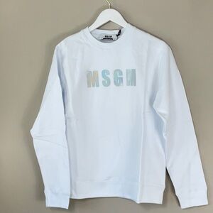 MSGM Iridescent sweatshirt white